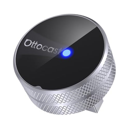 OTTOCAST Mini Tube 2026 Wireless CarPlay & Android Auto Adapter, Ultra-Fast Auto Reconnect,WiFi 6 & Bluetooth 5.4,Mini Plug & Play Dongle for Cars with Wired CarPlay