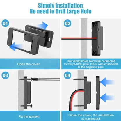 84W 4 Port 12V USB Outlet Surface Mount with Voltmeter, 36W PD and Dual 18W QC3.0 Car USB Port Lightweight Charger Socket Replacement Panel with Button Switch for Bus RV Truck Marine Golf Cart - color: 1 pack