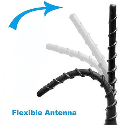 Car Short Antenna 7 Inch, Carbon Fiber American Flag Auto Radio Antenna for AM/FM Reception, Universal Vehicle Roof Antenna – for Ford F-150 Jeep Wrangler Toyota Tacoma Honda CR-V