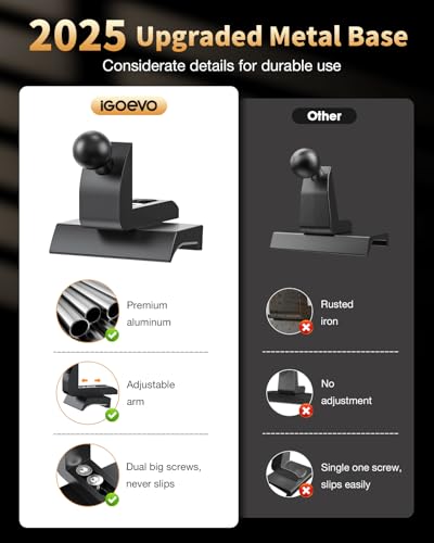 360° Rotating Magnetic Phone Mount for Toyota Tacoma 2016-2023 Dashboard - Secure Hold | Dashboard Phone Holder, Tacoma Phone Mount, Magnetic Car Mount, Toyota Tacoma Accessories - style: Magnetic