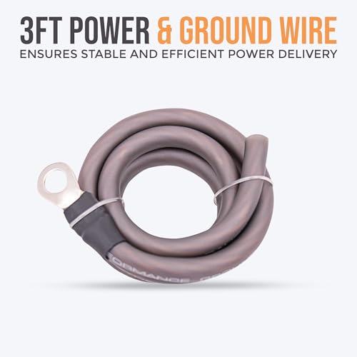 Elite Audio 4 Gauge Amplifier Wiring Kit, 2000W CCA Amp Install Kit – EA-PRMK4 - size: 4 Gauge (Mini-ANL)