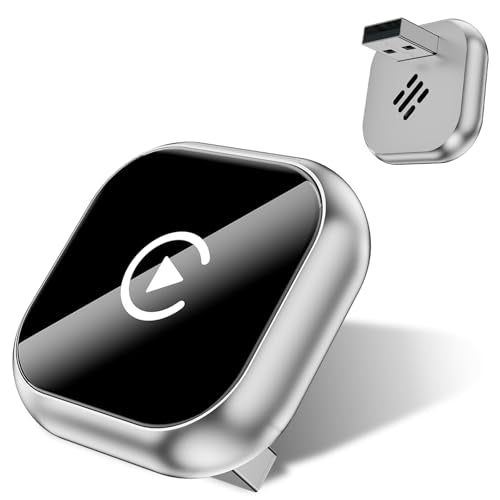 2-in-1 Wireless CarPlay & Android Auto Adapter, Silver
