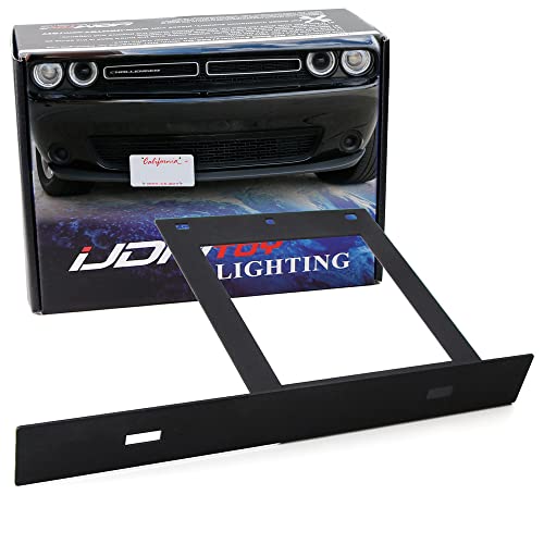 iJDMTOY License Plate Relocator Bracket for Dodge 2008-up Challenger