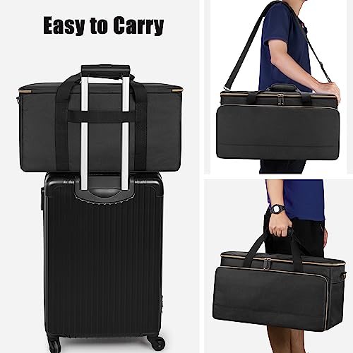 Trunab Large Travel DJ Cable File Bag with Inner Detachable Divider