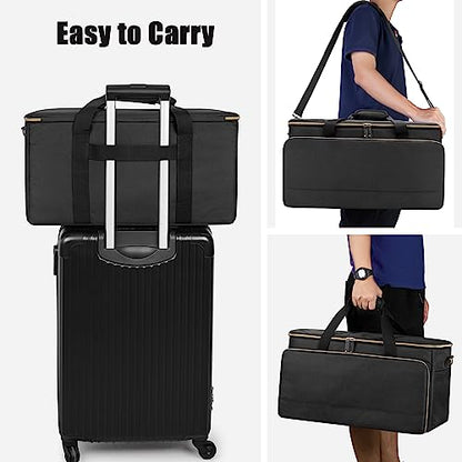 Trunab Large Travel DJ Cable File Bag with Inner Detachable Divider