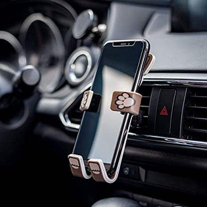 Hug Buddy Air Vent Universal Car Cell Phone Holder, Adjustable, Mount Compatible with iPhone, Samsung Galaxy, LG, Google, Nexus 5X, and Most Smartphones, Pug the Dog - color: Pug the Dog