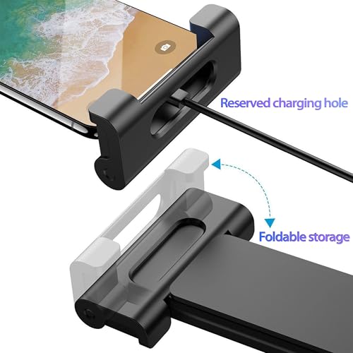 2026 Car Headrest Tablet Holder (2 Pack), Car iPad Holder for Kids, Scalable Tablet Mount for Backseat, for iPad Pro Fire HD and more, for Most Tablets/Phones, Fits Larger Tablets [Upgrade -Black] - size: 2 PACK-5.5-10.8"