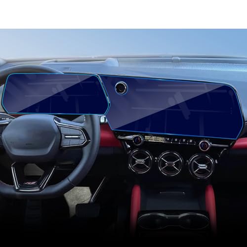 2PCS for 2026 Chevy Traverse High Country 17"+11" Touch Screen Protector - color: for 25-26 Traverse/Blazer EV Set Blue