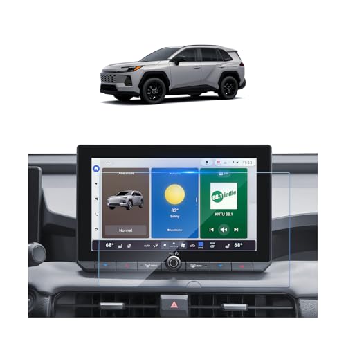 SKTU for 2026 Toyota RAV4 Screen Protector 10.5 Inch for 2026+ Toyota RAV4 (LE/SE/XLE Premium/Woodland) 10.5-Inch Infotainment Screen Toyota RAV4 2026 Accessories 2026 RAV4 Tempered Glass Screen Protective Film [9H Hardness, Ultra HD, Anti-Glare&Scratch]