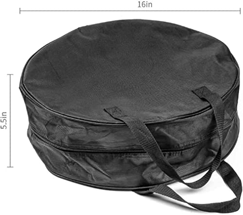 Round Cable Organizer Bag - Heavy Duty Water Resistant Cable Management Storage Bag - Perfect for Jumper Cables, RV Sewer Pipe, EV Charging Cord Storage, Camper and Garden Hoses