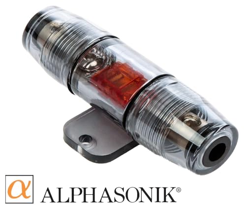Alphasonik AAK4G Premium 4-Gauge Complete Car Amplifier Installation Kit Hyper-Flex Power, Ground, Speaker Wire RCA Cable - Exceeds AWG (American Wire Gauge) Standard Element Certified Amp Install Kit - size: 4-Gauge Amp Kit
