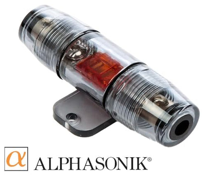 Alphasonik AAK4G Premium 4-Gauge Complete Car Amplifier Installation Kit Hyper-Flex Power, Ground, Speaker Wire RCA Cable - Exceeds AWG (American Wire Gauge) Standard Element Certified Amp Install Kit - size: 4-Gauge Amp Kit