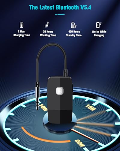 Golvery Bluetooth V5.4 Receiver for Speaker Home Stereo with 3.5mm AUX/RCA - style: J205 Stereo Stream