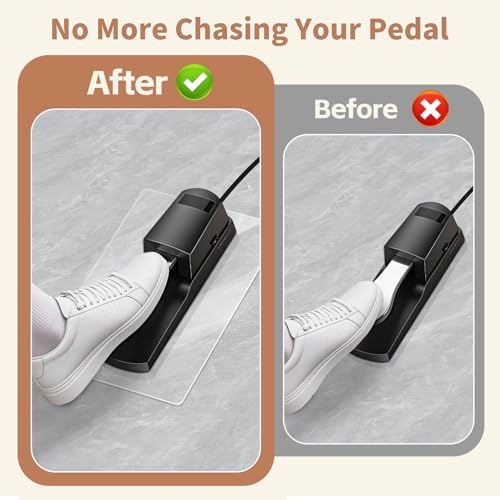 10" x 7.5" Premium Non-Slip Piano Sustain Pedal Mat - color: Clear