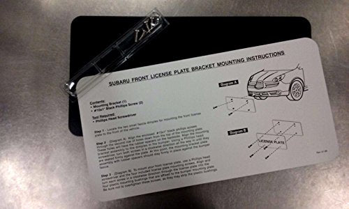 Subaru Front License Plate Bracket SOA342L171 for 2008-2026 Impreza Legacy Forester Outback Sti WRX Crosstrek Solterra BRZ Ascent Trailseeker Uncharted Genuine OEM