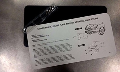 Subaru Front License Plate Bracket SOA342L171 for 2008-2026 Impreza Legacy Forester Outback Sti WRX Crosstrek Solterra BRZ Ascent Trailseeker Uncharted Genuine OEM