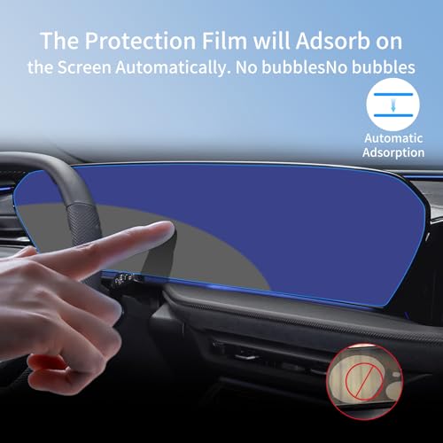 Tempered Glass Screen Protector for 2025 2026 2027 Audi Q5/SQ5 Integrated - color: For 25-26 Audi Q5/SQ5 AIO Blue