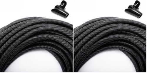 ZhiYo 50 FT 1/2" Wire Loom Split Tubing Auto Wire Conduit (Pack of 2) - color: Black, size: 50 FT 1/2” (Pack of 2)