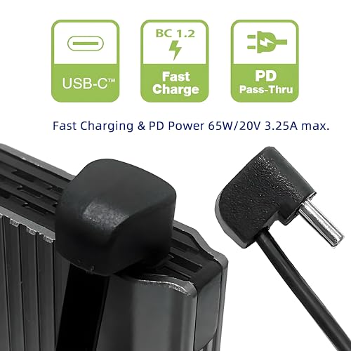 Ultra Slim Flat USB-C Type-C Male to Female Extension Power USB2.0 Data Cable Opposite U Shape Back Angled 65W Fast Charge for Laptop Tablet Phone - style: Male to Male Flat Cable 360 Degree