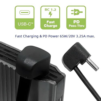 Ultra Slim Flat USB-C Type-C Male to Female Extension Power USB2.0 Data Cable Opposite U Shape Back Angled 65W Fast Charge for Laptop Tablet Phone - style: Male to Male Flat Cable 360 Degree