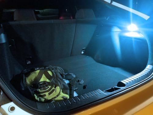 iJDMTOY Super Bright 2W High Power Aqua Ice Blue Full LED Luggage, Glove Box, Cargo Area Light Assembly Compatible With BMW E30 E36 3 Series, E34 5 Series MINI R50 R52 R53, etc - style: Aqua Ice Blue