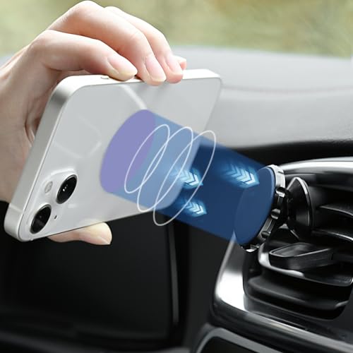 Phone Magnets for Back of Phone, Universal Metal Plates, 2 Rectangular and 2 Round with Adhesive, car Phone Magnets (Purple) - color: A Purple