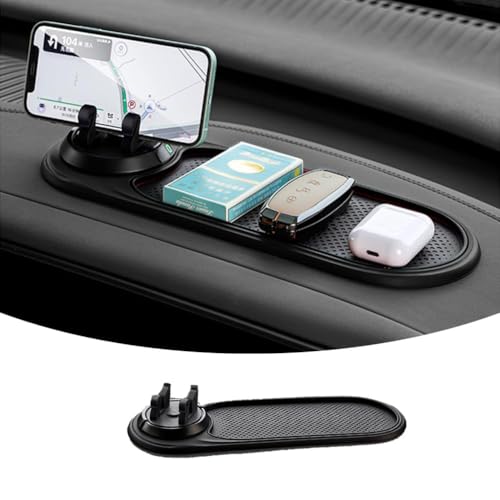 Tumecos Car Non-Slip Pad for Car Dashboard,Dashboard Mat for Car Dashboard Accessories,Dash Cell Phone Mount,Non-Slip Mat Can Hold Cell Phone, Keys, Sunglasses - style: Style B