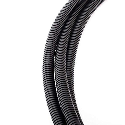 ZhiYo 50 FT 1/2" Wire Loom Split Tubing Auto Wire Conduit (Pack of 2) - color: Black, size: 50 FT 1/2” (Pack of 2)