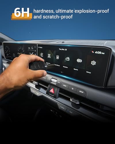 YEE PIN (4Pack) New 2026 Kia K4 Hatchbac Screen Protector for 2026 Kia K4 (EX, GT-Line, GT-Line Turbo) Dual 12.3" Displays Screen Cover Screen Saver for 2026 Kia K4 Hatchbac Accessories Nano Film
