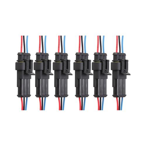 5PCS 3 Pin Car Electrical Wire Connector, Waterproof Male and Female Vehicle Terminal Wire Connectors Plug, Automotive Wire Plug Socket Kit, Universal for Sedan Truck Motorcycle - size: 3 Pin
