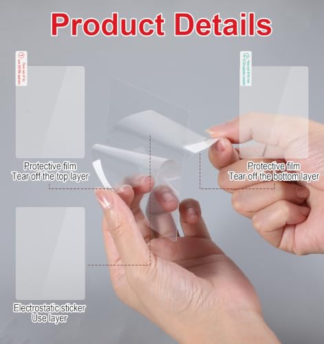 8Pcs Electrostatic Windshield Sticker, PET Electrostatic Film for Car