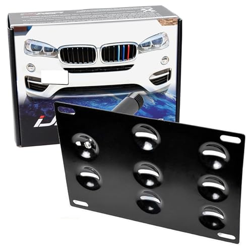 iJDMTOY Tow Hook License Plate Mounting Kit for BMW X1/X3/X4/X5/X6/Z4