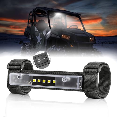 UTV Interior Dome Light with Switch, Universal Roll Bar Mount LED Light - color: White