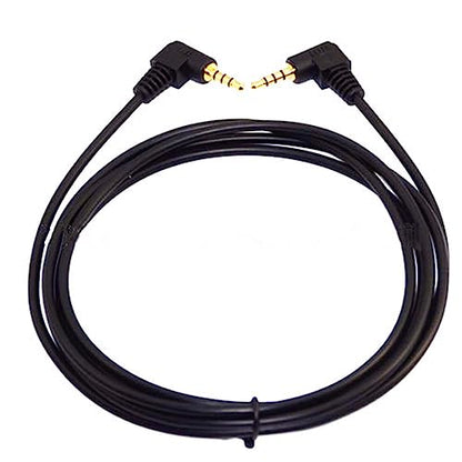 3.5mm Audio 4Pole Male Cable Dual 90Degree Stereo Headphone3.28ft