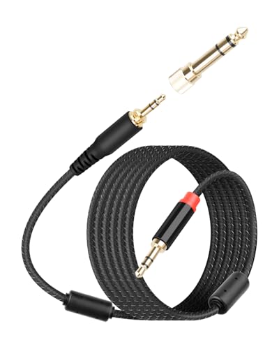 3.5mm Audio Cable, AUX Cable, 3.5MM TRS Male to Male Headphone Jacks Auxiliary Audio Cable with 6.35mm Male Adapter for Smartphones,Headphones,Tablets(6.5FT/2M) - style: male to male