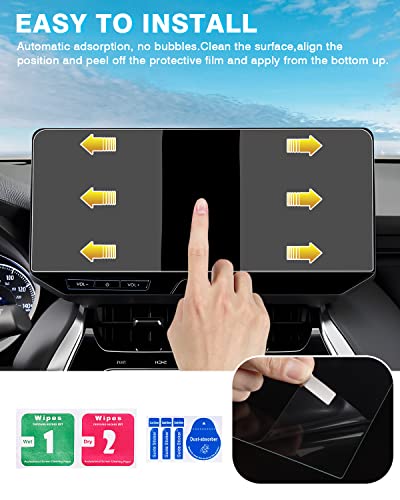 Karltys [Upgrade 2 Pack Screen Protector for Toyota Venza 2021-2025 12.3-Inch Accessories Touchscreen for Models (XLE, Limited Nightshade Edition)[No Glare & Fingerprint] 2025 Toyota Venza Accessories - size: 2021-2025 Toyota Venza