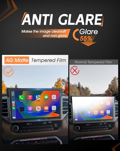CDEFG Matte Anti Glare for 2025 2026 Toyota Tundra Screen Protector, 14 Inch Touchscreen, 2022-2025 2026 Tundra (Limited, Platinum, 1794, TRD Pro, Capstone) Accessories Matte Tempered Glass - color: Tundra 14 Inch Matte