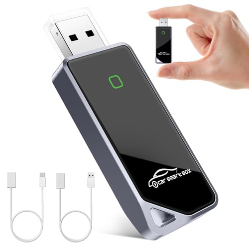2026 Wireless CarPlay Adapter & Android Auto 2-in-1 Dongle, Powered by A7 Ultra Chip, Bluetooth 5.3, Fast and Stable Wireless Converter for Wired CarPlay, Compatible with iOS 10+ and Android 11+