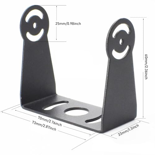 RV Backup Camera Mounting Bracket Truck Rear View Monitor Stand Mount Holder Adapter Kit for Trailer Bus Van Pickup Recreational Vehicle 5th Wheel Camper ( Bottom + Top Rack Protector )