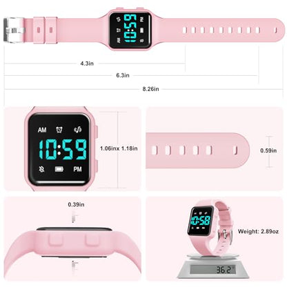 BEN NEVIS Potty Training Watch, Digital Toddler Watch with Countdown/Music/Alarm Clocks/Vibration Reminder and Waterproof, Remind Toddler to Go to The Toilet - color: 24-Pink