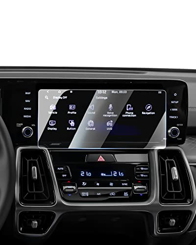 Karltys 2pc Screen Protector Kia Sorento 2021~2023 10.25 inch (S, EX, SX, SX Prestige, SX Prestige X-Line)[No Glare & Fingerprint] Tempered Glass Kia Sorento Accessories - size: 10.25"Kia Sorento 2021~2023