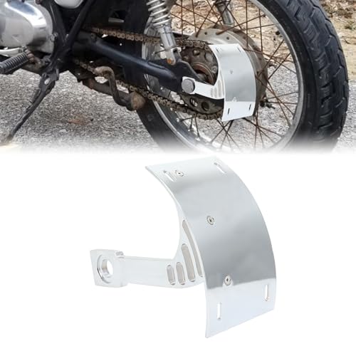 SUNPIE Chrome Motorcycle Cured Vertical Side Mount Licese Plate Tag Holder Bracket Fits All Sport Bike - color: Chrome