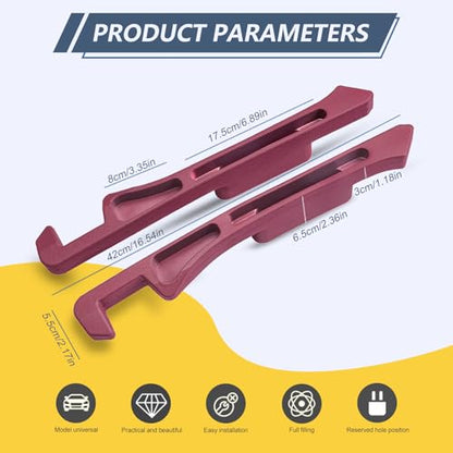 Car Seat Gap Filler 2 Pack，Seat Gap Filler Between Seat and Console,No Drop Gap Filler with Storage,Universal Fit Car Gap Filler for Car SUV Truck Auto Accessories（Wine Red） - color: Wine Red