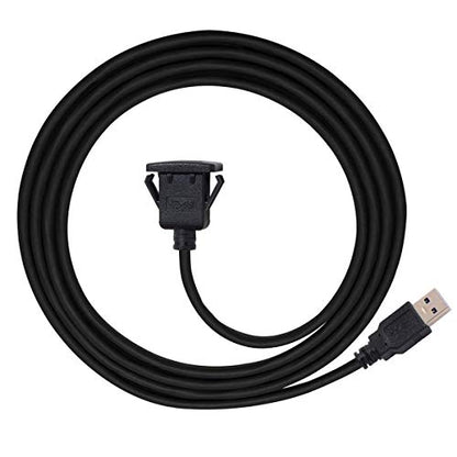 chenyang USB 3.0 Flush Mount Male to Female Extension Cable for Car Dashboard Panel Mount 1.0M - color: Male to Female with Latch