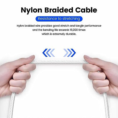 MOSWAG 3.28FT 3.5mm Male to Female Extension Cable with Microphone Stereo - color: White, size: 3.28 ft
