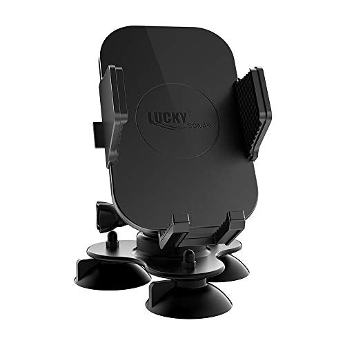 LUCKY Dashboard Universal Car Phone Mount Veichle Suction Cup Mount Holder, Fish Finder GPS Cup Holder Mount for Boat Canoe Kayak Truck Marine Fishing