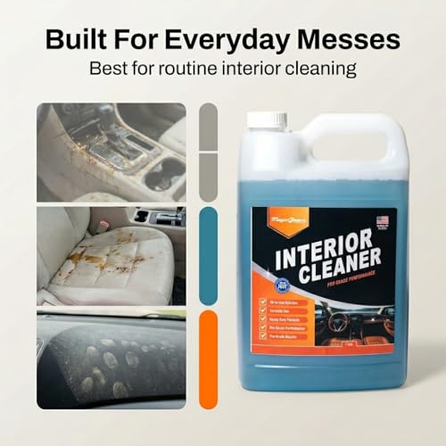 Magic Finish Interior Cleaning Spray (1 Gallon) – All-in-One Car Cleaner Spray for Seats, Dashboards & Consoles – Fast-Acting Car Cleaning Supplies for Rubber, Plastic, Carpet & Upholstery - size: 128 Fl Oz (Pack of 1)