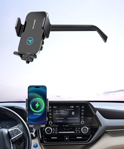 Wireless Charger Car Phone Mount for Toyota Highlander 2020-2026 8" Screen