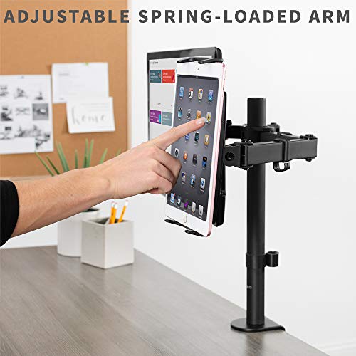 VIVO Universal VESA Mount Adapter for Tablets, 2-in-1 Laptops, & 15.6 inch Portable Monitors, Max VESA 100x100, Adjustable Laptop Holder, Black, MOUNT-UVM02 - size: up to 15.6" monitors + VESA mount