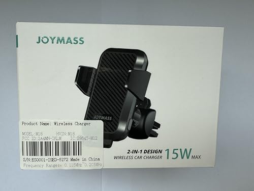JOYMASS Wireless Car Charger, 15W Fast Charging Auto Clamping Car Charger Cell Phone Holder Mount Vent for iPhone 15 14 13 12 Mini Pro Max, Samsung Galaxy S24 Ultra S23 S22 S21+ Note 20, etc - Silver - color: SILVER